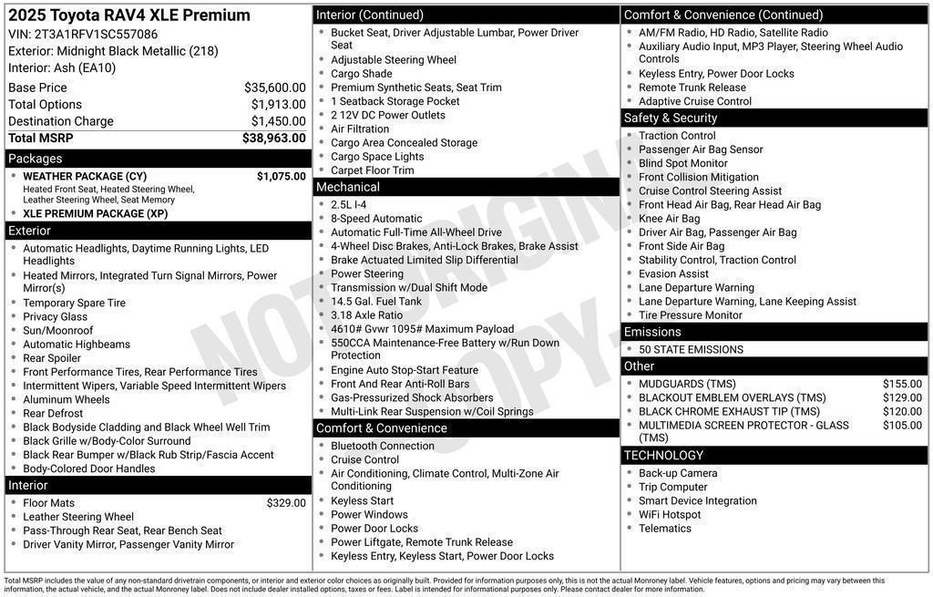 New 2025 Toyota RAV4 XLE Premium w/ Weather Package image 31