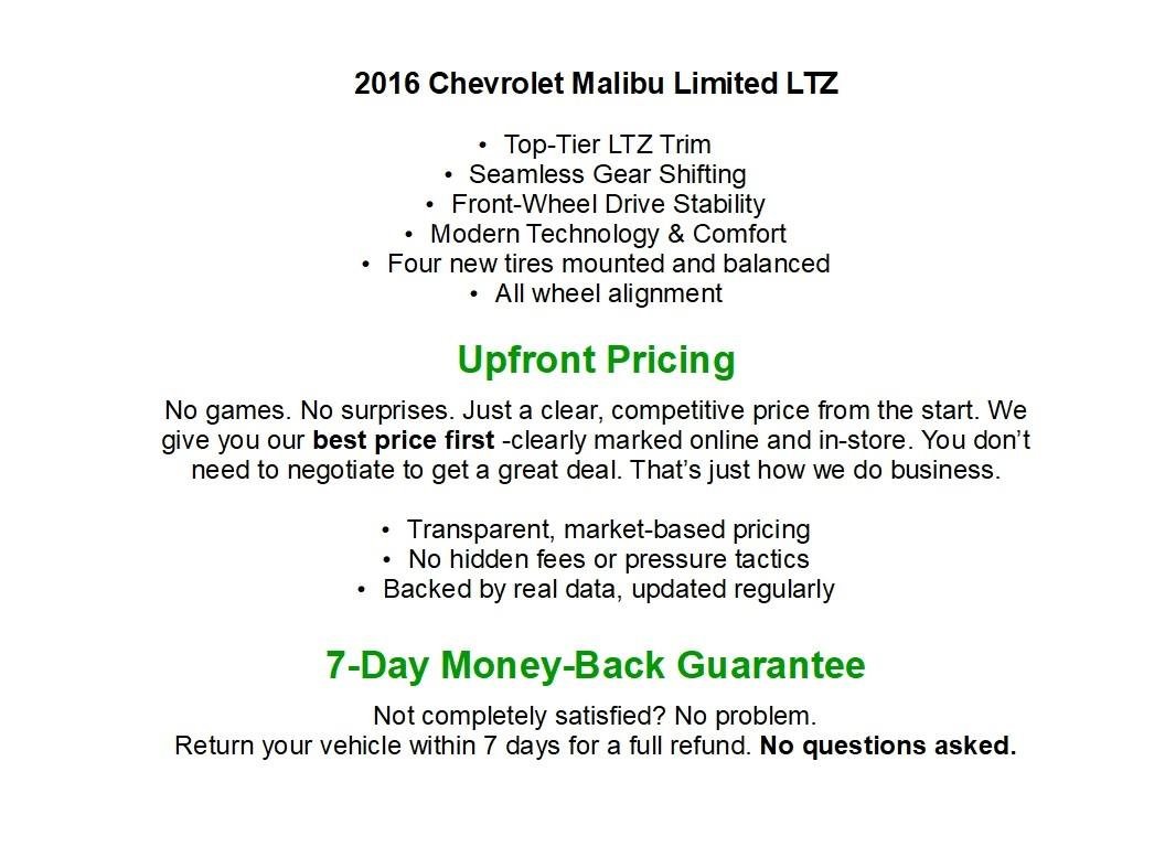 Used 2016 Chevrolet Malibu LTZ FWD image 1