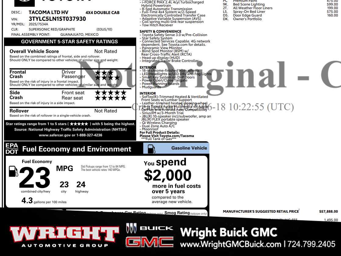 Used 2025 Toyota Tacoma Limited
