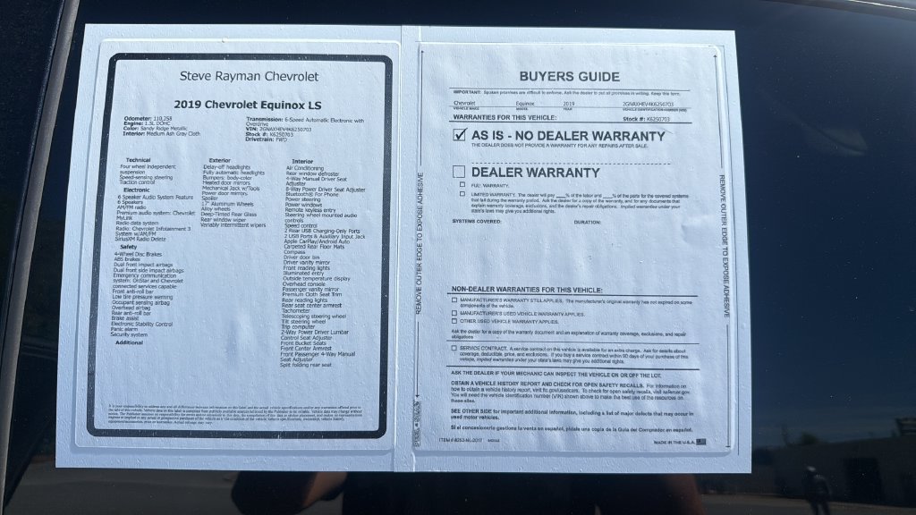 Certified 2019 Chevrolet Equinox LS w/ LS Convenience Package FWD image 25