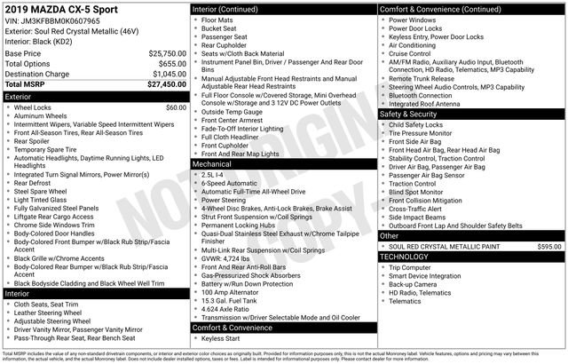 Used 2019 MAZDA CX-5 Sport image 49