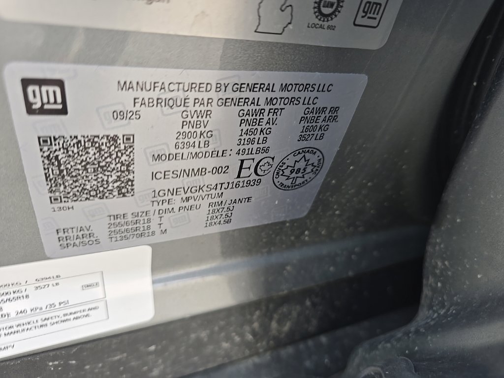 Used 2026 Chevrolet Traverse LT AWD/4WD image 14