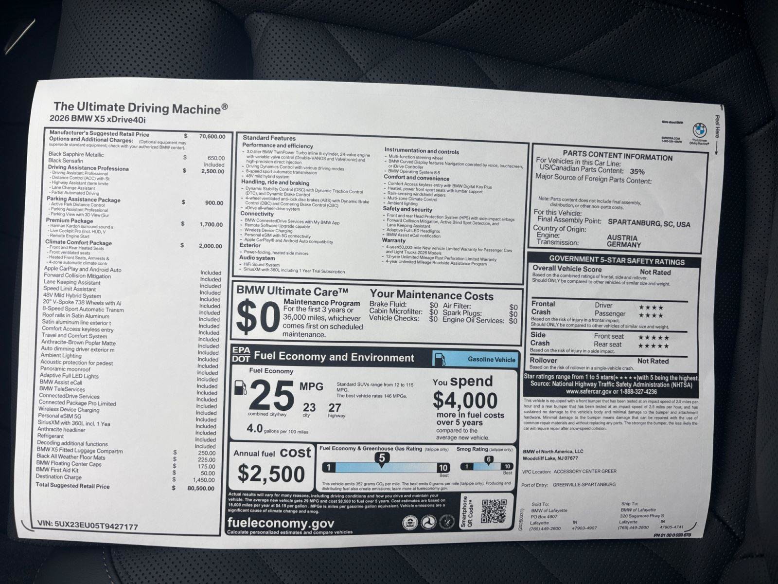 New 2026 BMW X5 xDrive40i AWD/4WD image 30