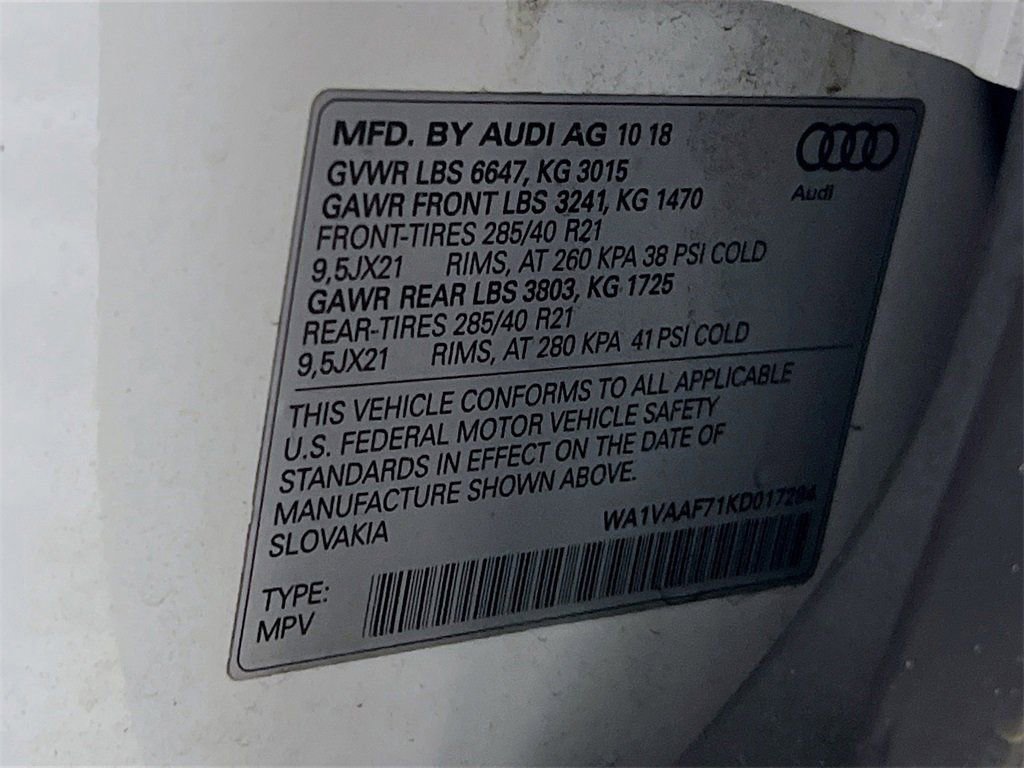 Used 2019 Audi Q7 3.0T Prestige w/ Prestige Package image 33