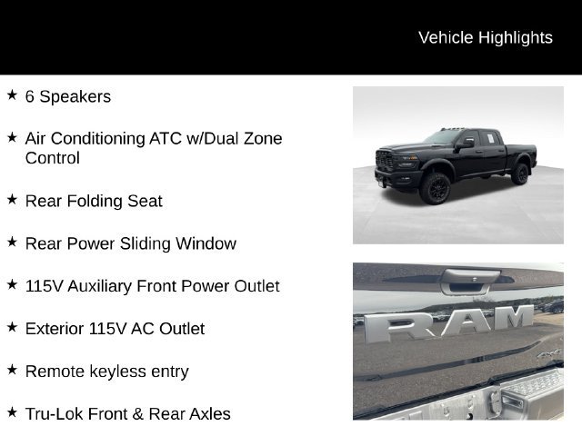 Used 2025 RAM 2500 Tradesman w/ Power Wagon Package AWD/4WD image 15