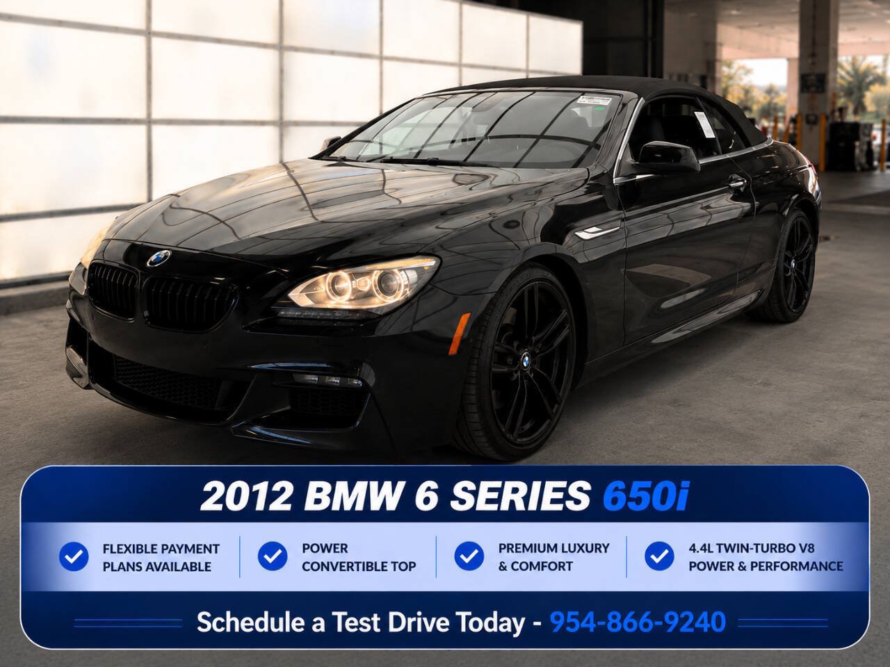 Used 2012 BMW 650i Convertible w/ M Sport Pkg RWD image 1