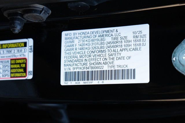 New 2026 Honda Ridgeline Black Edition image 34