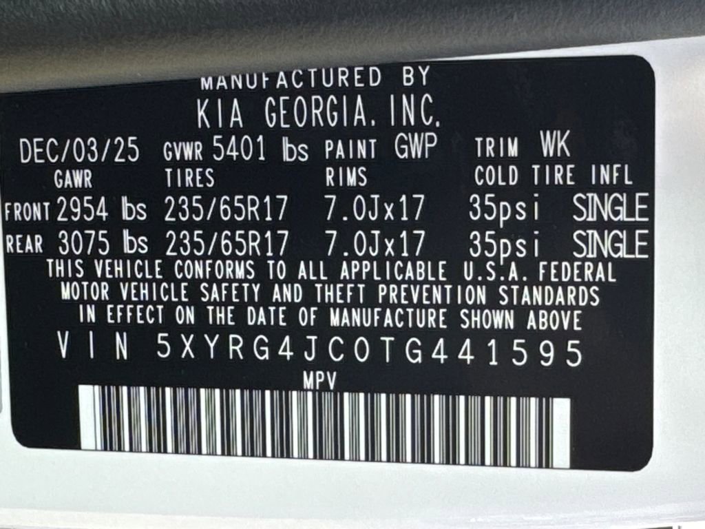 New 2026 Kia Sorento LX image 29