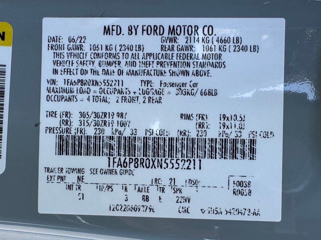 Used 2022 Ford Mustang Mach 1 w/ Mach 1 Handling Package RWD image 41