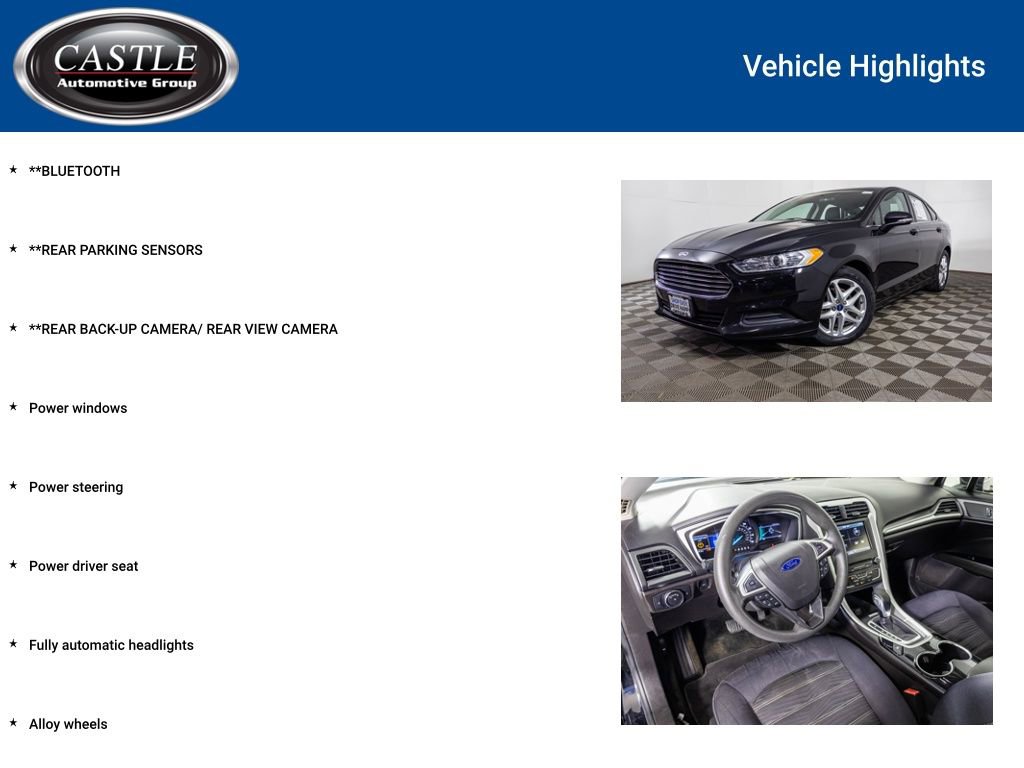Used 2016 Ford Fusion SE FWD image 3
