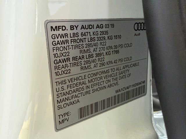 Used 2019 Audi Q8 Prestige image 25