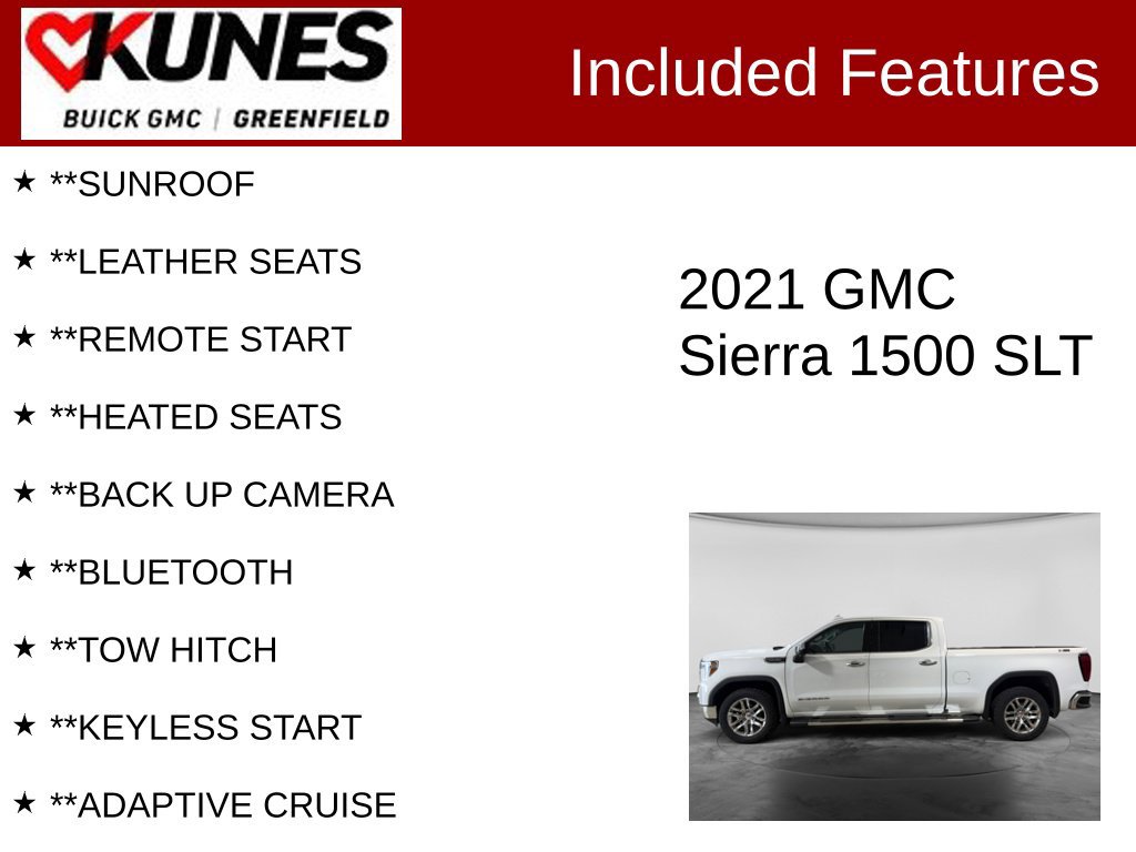 Used 2021 GMC Sierra 1500 SLT w/ SLT Premium Plus Package AWD/4WD image 2