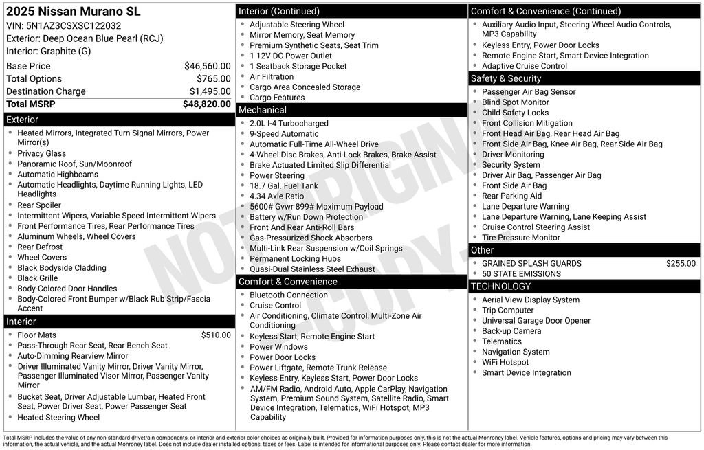 Certified 2025 Nissan Murano SL image 30