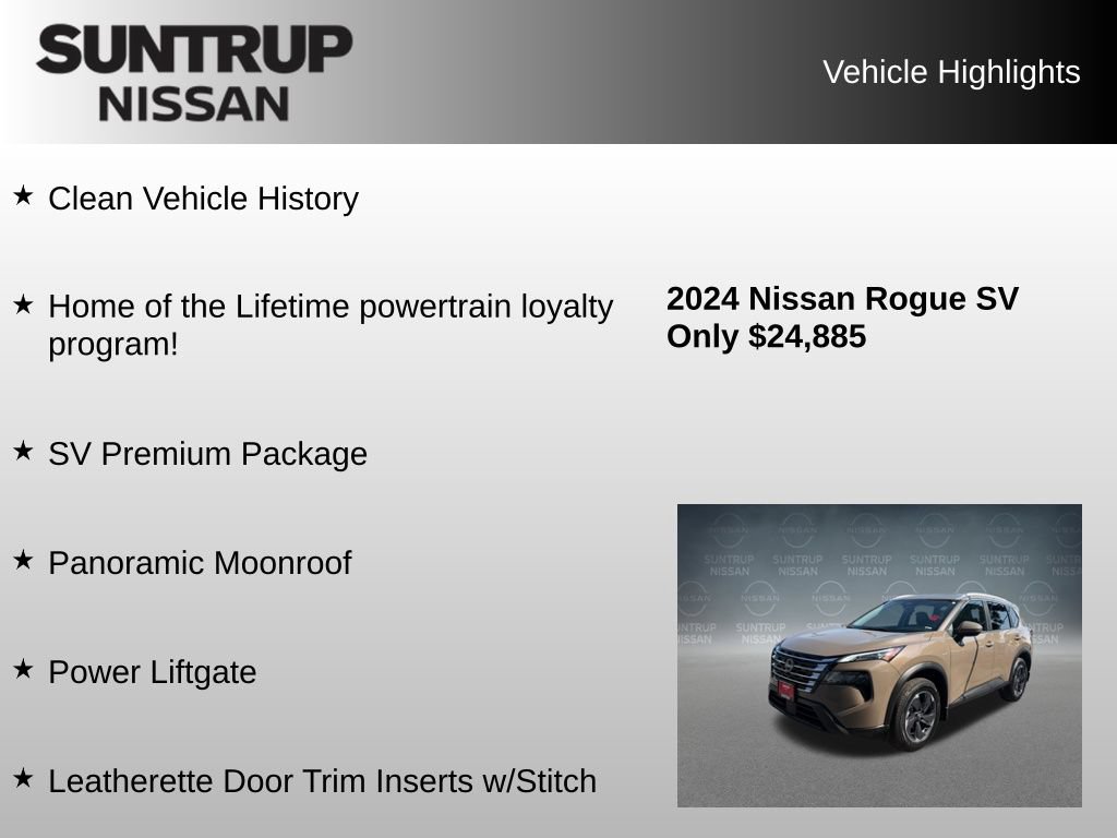 Used 2024 Nissan Rogue SV w/ SV Premium Package AWD/4WD image 8