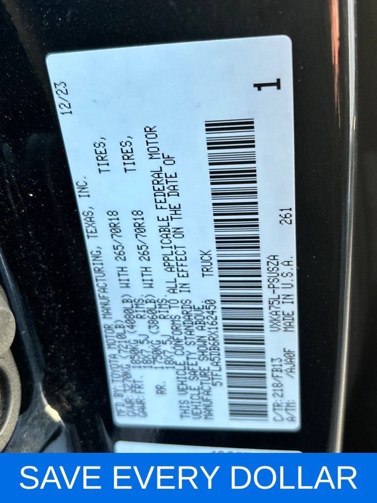 Used 2024 Toyota Tundra SR5 w/ SR5 Convenience Package AWD/4WD image 20