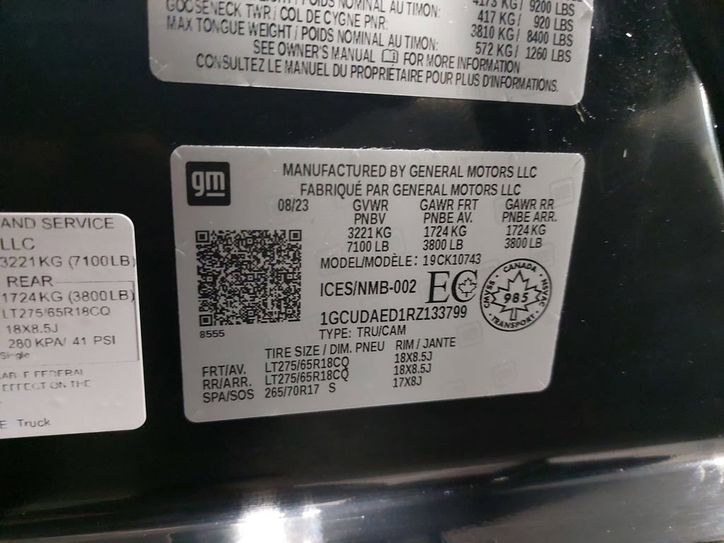 Used 2024 Chevrolet Silverado 1500 W/T w/ Z71 Off-Road Package image 35