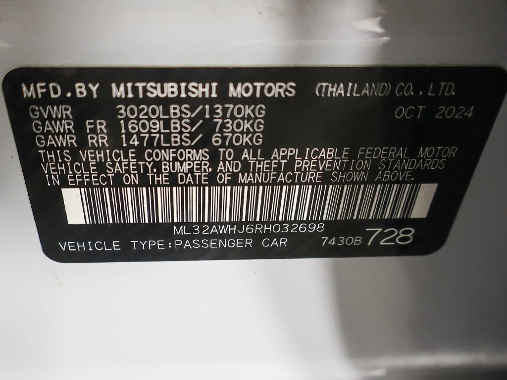 Used 2024 Mitsubishi Mirage Black Edition image 41