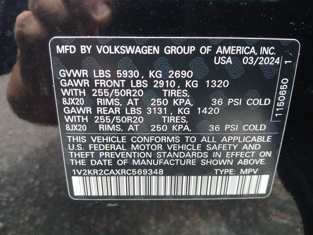 Used 2024 Volkswagen Atlas SE w/ Panoramic Sunroof Package AWD/4WD image 51