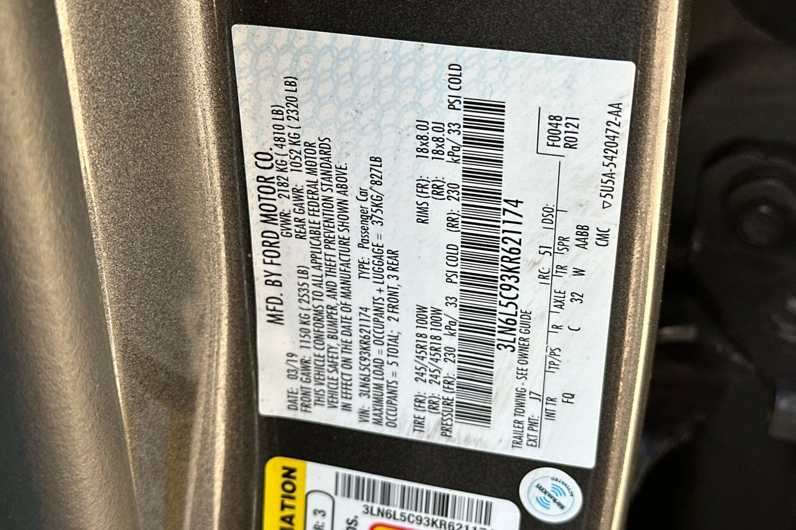 Used 2019 Lincoln MKZ Reserve FWD image 32