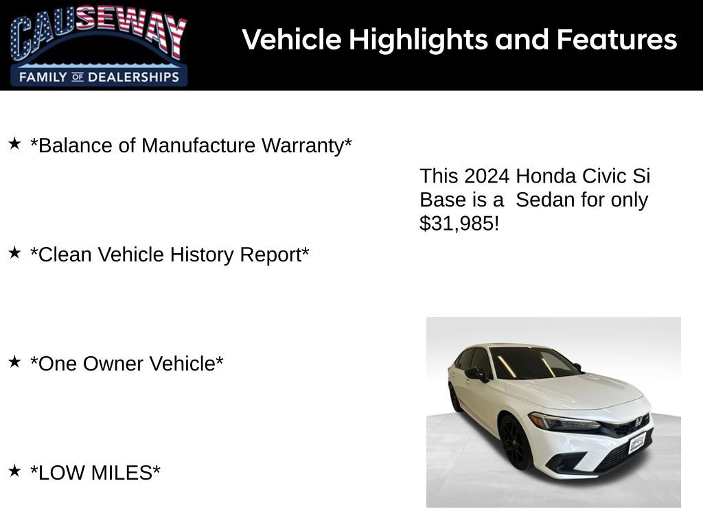 Used 2024 Honda Civic Si image 2