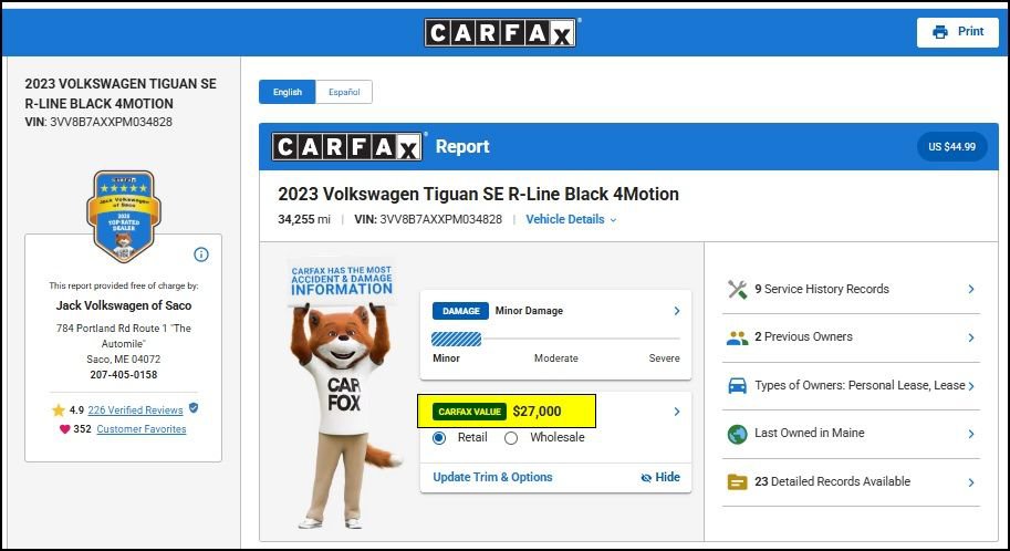 Used 2023 Volkswagen Tiguan SE R-Line AWD/4WD image 11