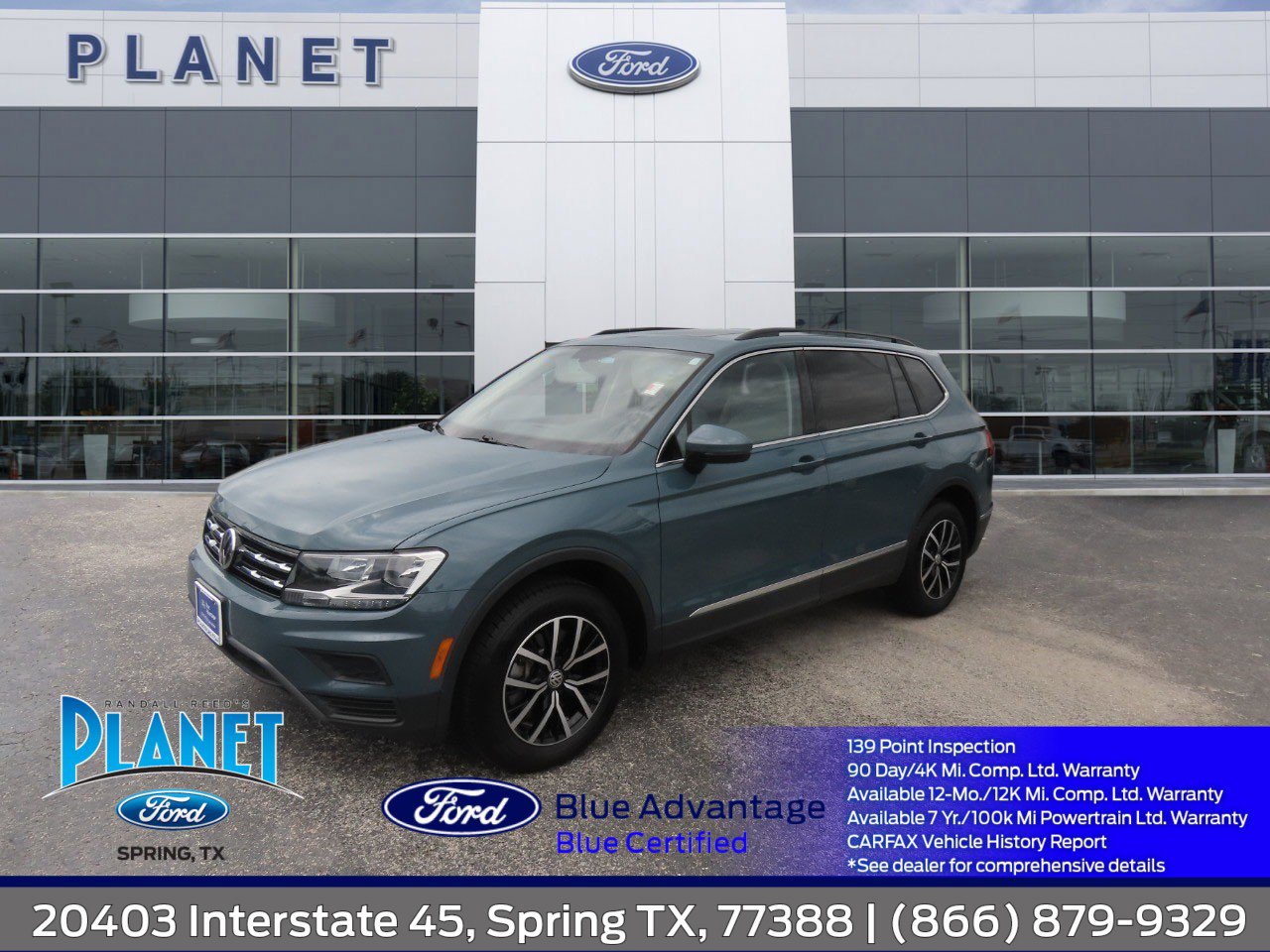Used 2021 Volkswagen Tiguan SE w/ Panoramic Sunroof Package FWD image 1