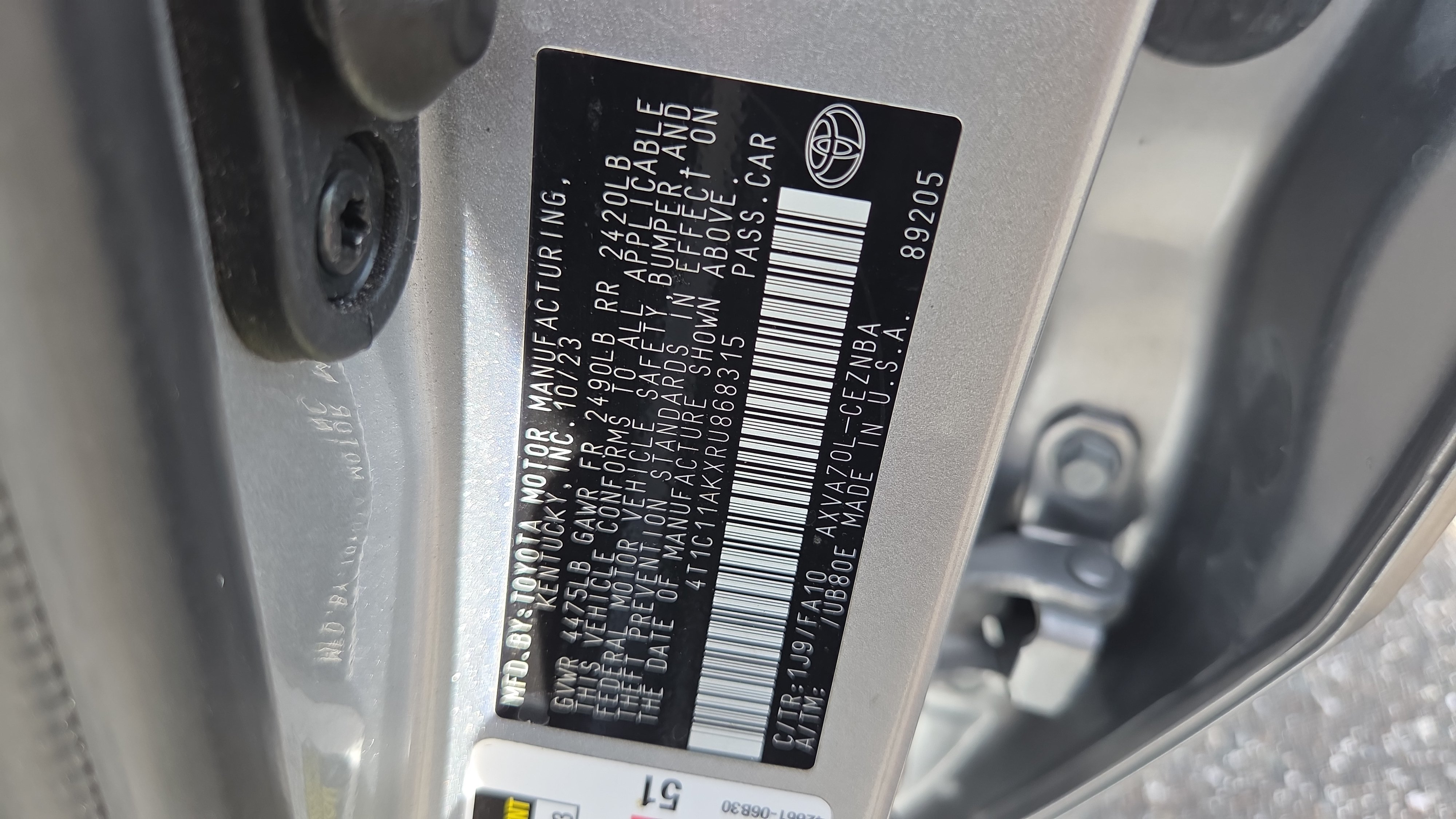 Used 2024 Toyota Camry LE FWD image 16