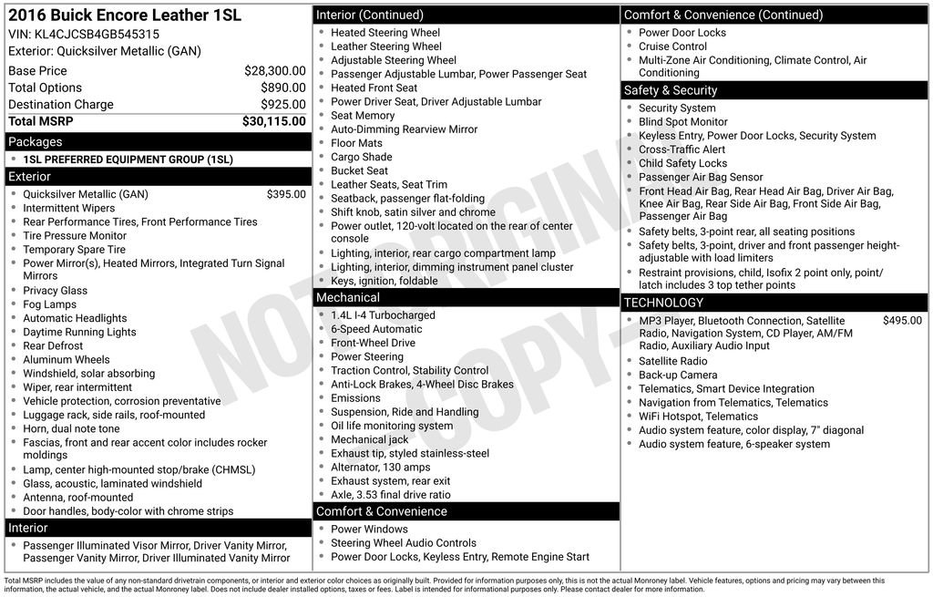 Used 2016 Buick Encore Leather image 4