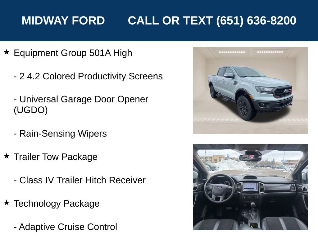Certified 2022 Ford Ranger Lariat w/ Tremor Off-Road Package image 12