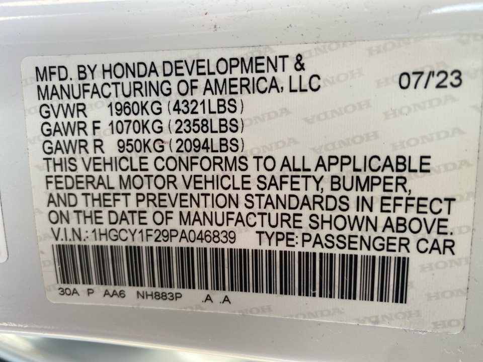 Certified 2023 Honda Accord LX image 39