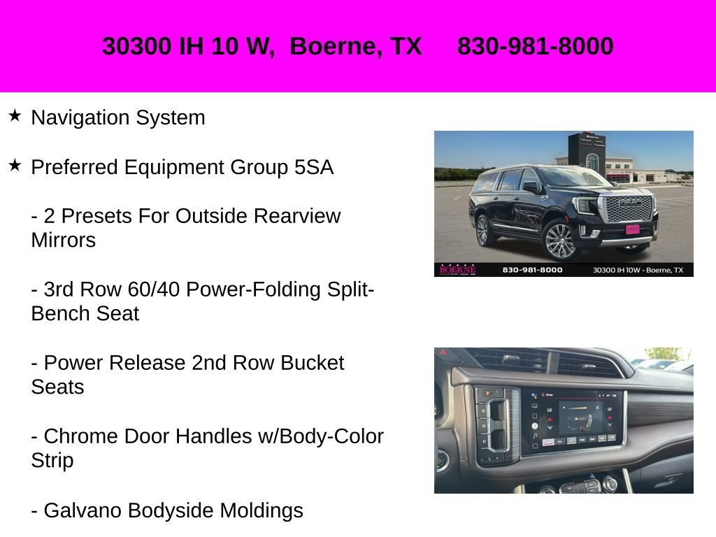Used 2022 GMC Yukon XL Denali w/ Denali Premium Package RWD image 10