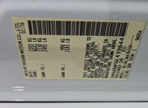 Used 2016 Nissan Maxima 3.5 SV FWD image 15