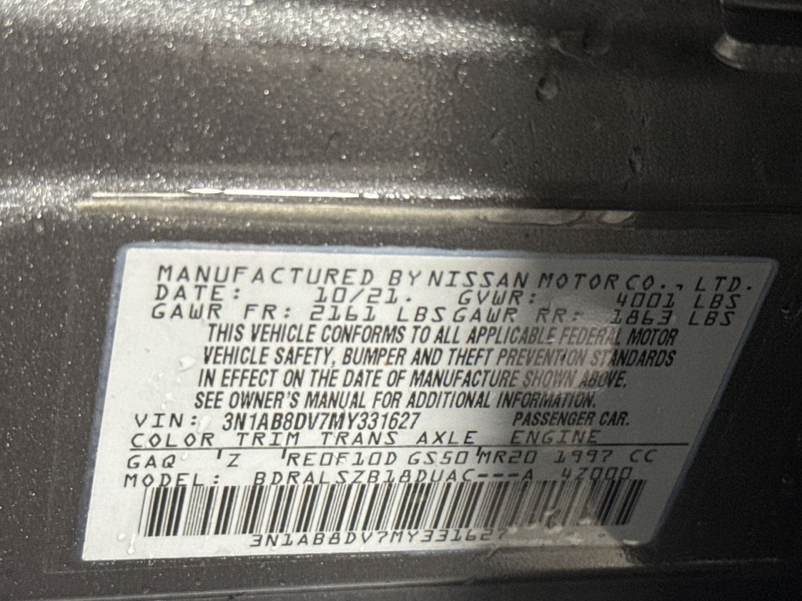 Used 2021 Nissan Sentra SR w/ SR Premium Package FWD image 30