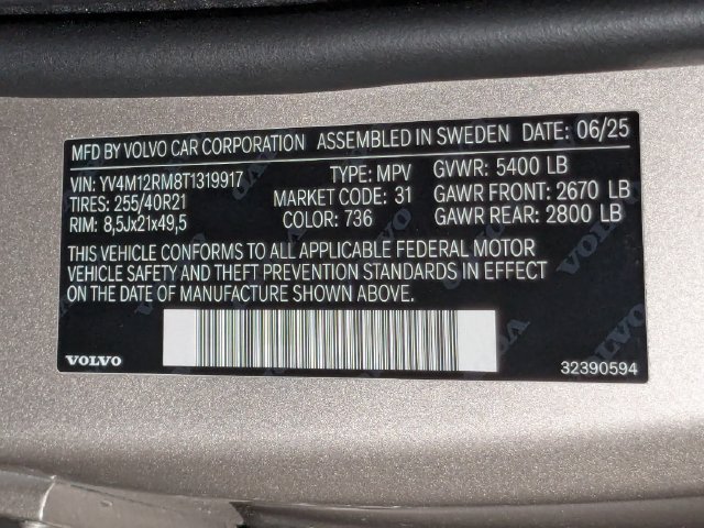 New 2026 Volvo XC60 B5 Ultra w/ Protection Package Premier AWD/4WD image 32