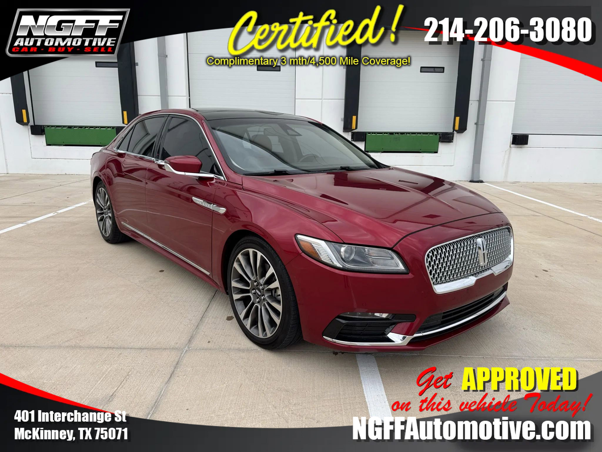 Used 2018 Lincoln Continental Select w/ Continental Climate Package