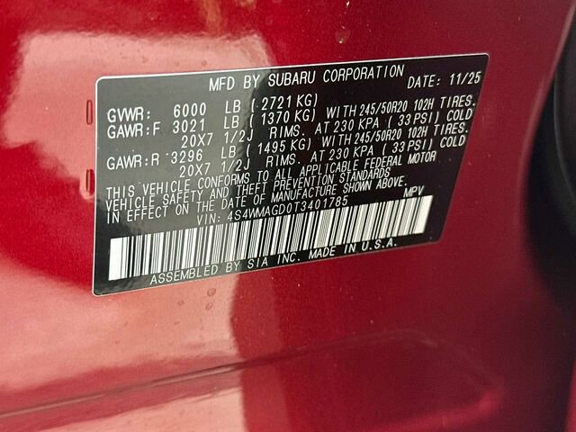 Certified 2026 Subaru Ascent Limited AWD/4WD image 37