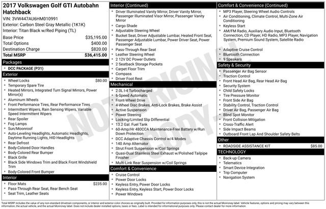 Used 2017 Volkswagen GTI Autobahn image 33
