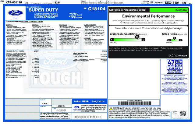 Used 2025 Ford F250 King Ranch w/ FX4 Off-Road Package AWD/4WD image 9