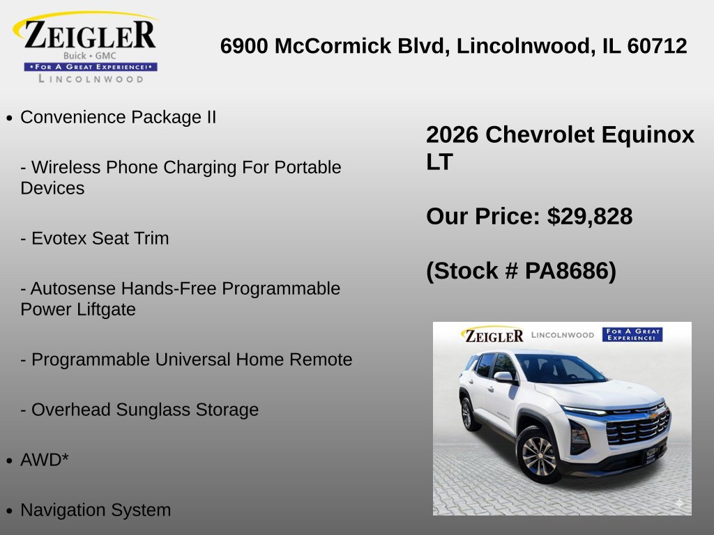 Used 2026 Chevrolet Equinox LT w/ Convenience Package II AWD/4WD image 12