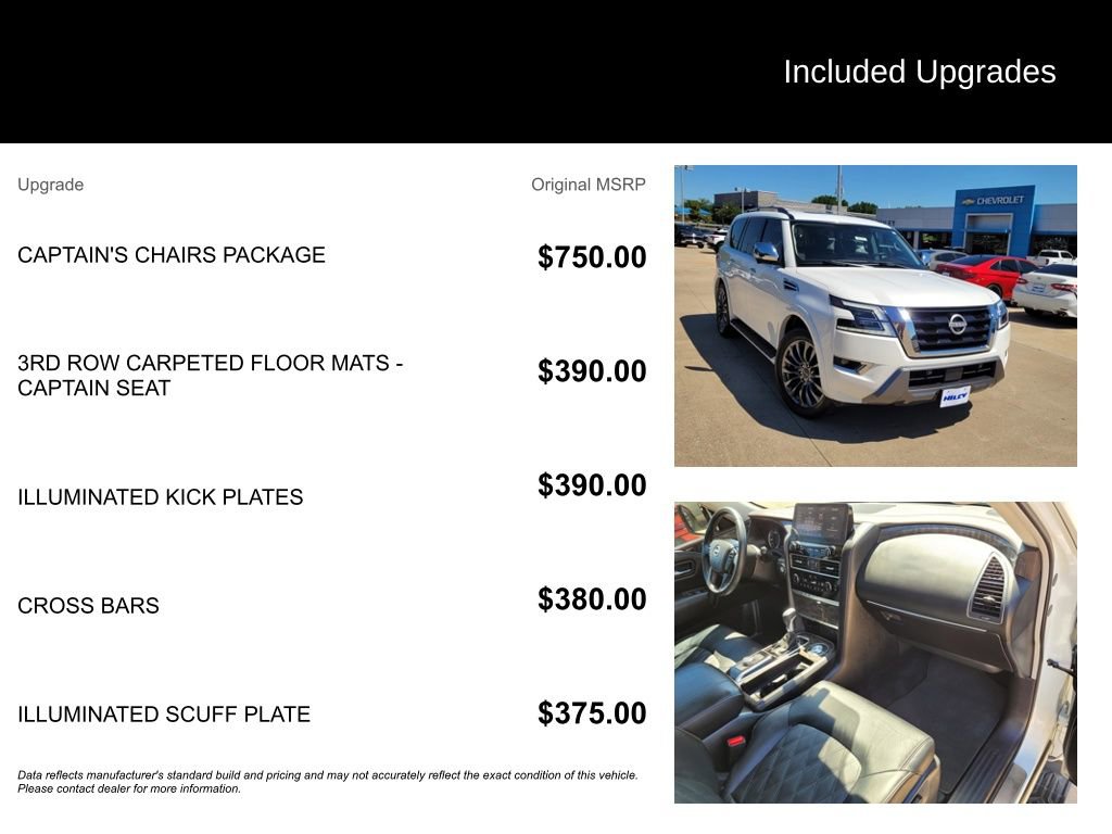 Used 2023 Nissan Armada Platinum w/ Captain's Chairs Package RWD image 5