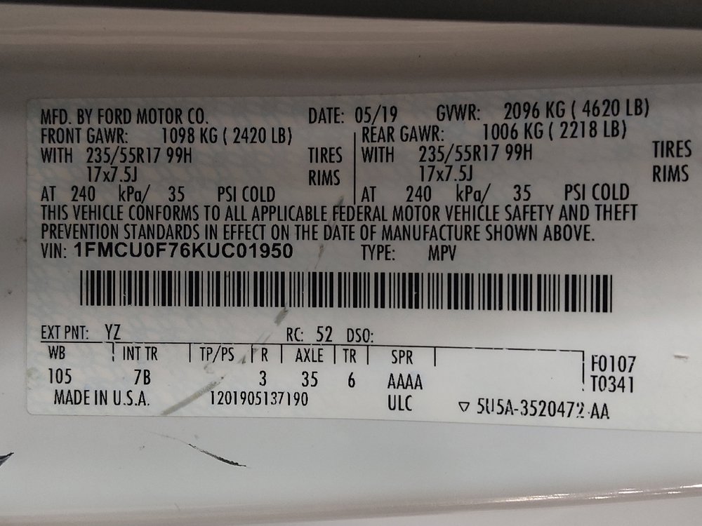 Used 2019 Ford Escape S FWD image 33