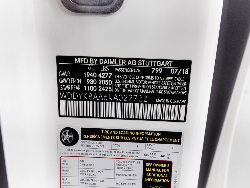 Certified 2019 Mercedes-Benz AMG GT C image 33