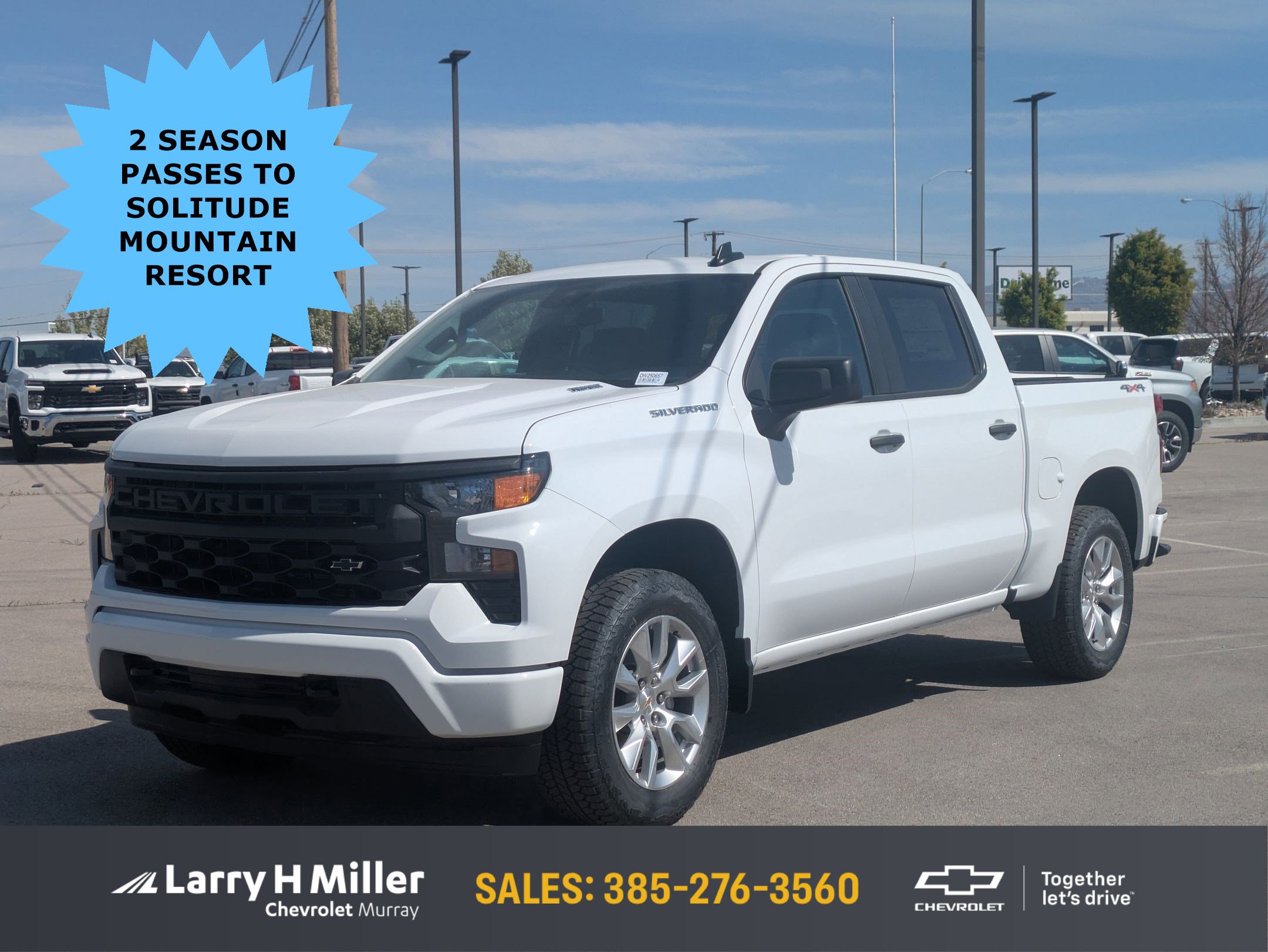 New 2025 Chevrolet Silverado 1500 Custom w/ LPO, Dark Essentials Package