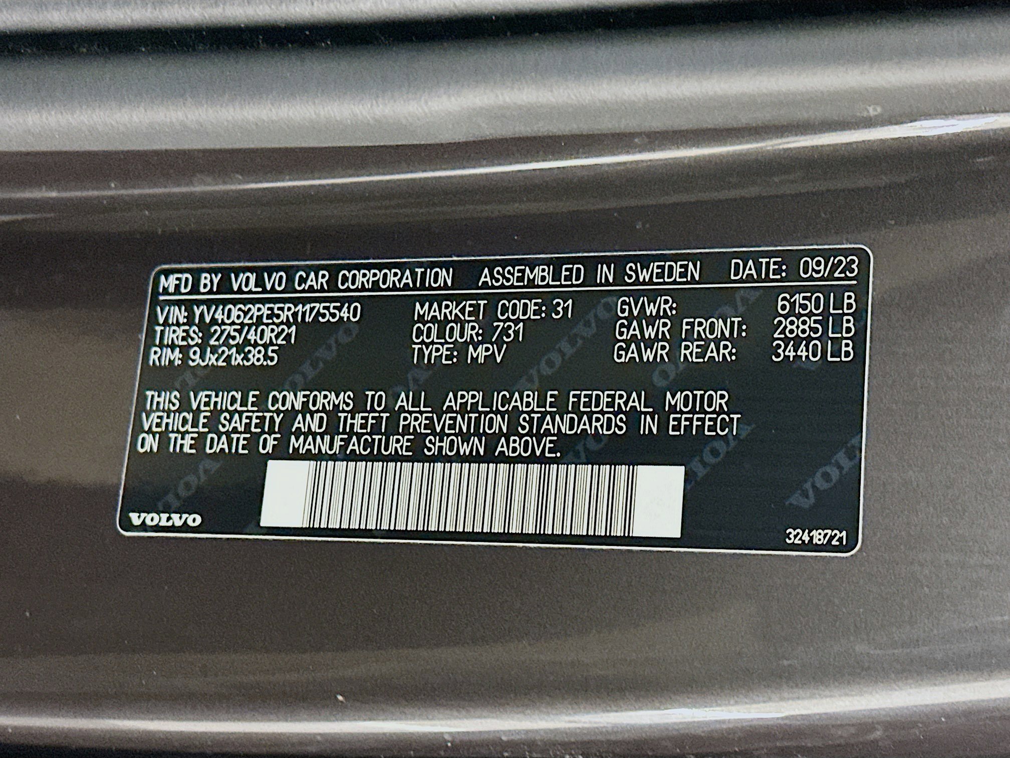 Used 2024 Volvo XC90 B6 Plus w/ Protection Package Premier image 12