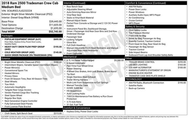 Used 2018 RAM 2500 Tradesman w/ Popular Equipment Group image 23