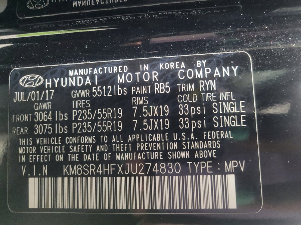 Used 2018 Hyundai Santa Fe Limited w/ Cargo Package FWD image 33