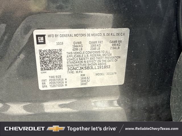 Used 2020 Chevrolet Trax LS w/ Tint and Cruise Package FWD image 10