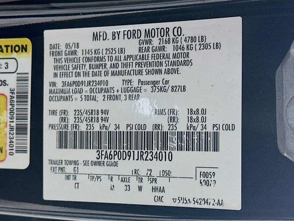 Used 2018 Ford Fusion Titanium AWD/4WD image 36