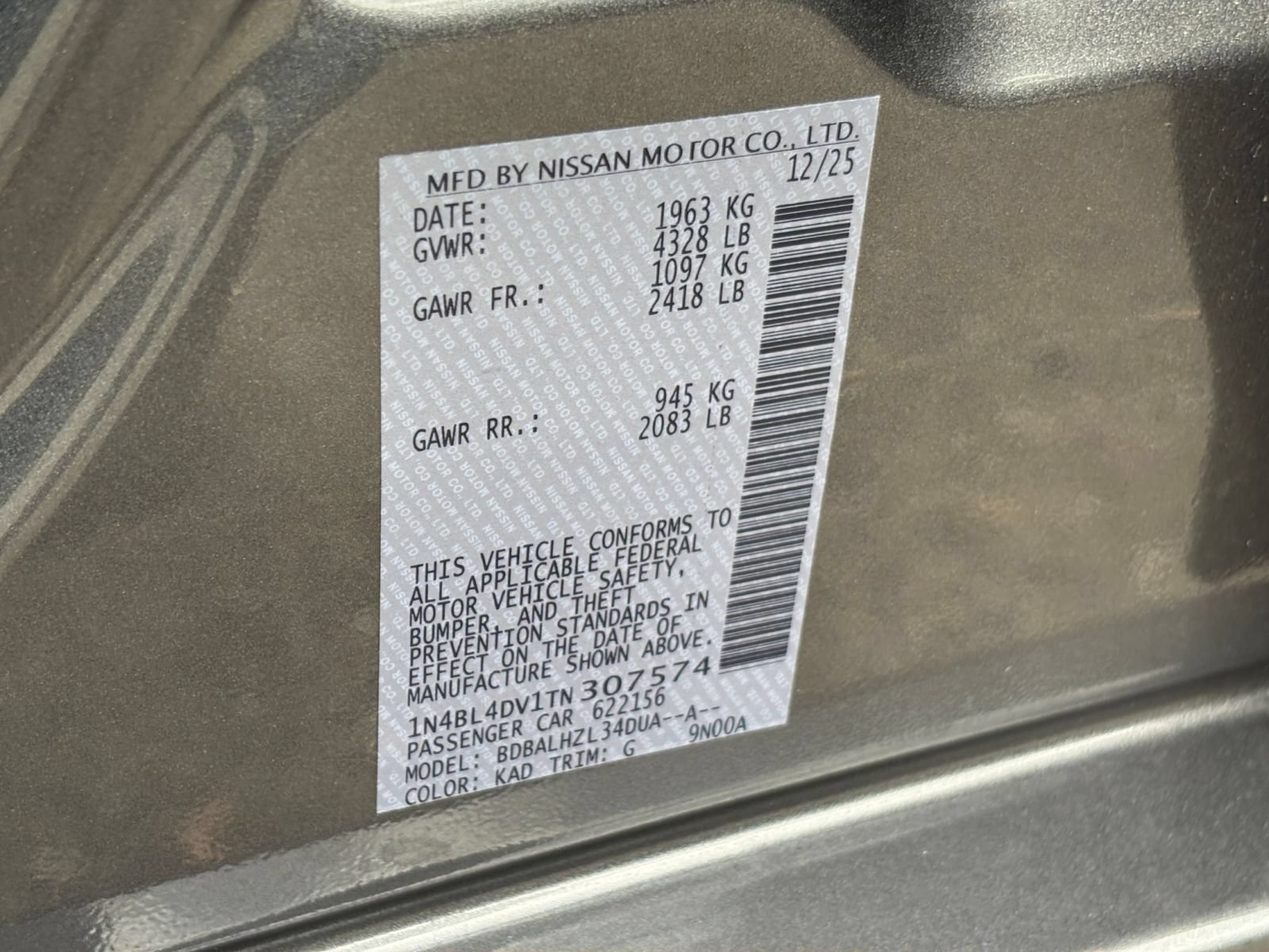 Used 2026 Nissan Altima 2.5 SV FWD image 28