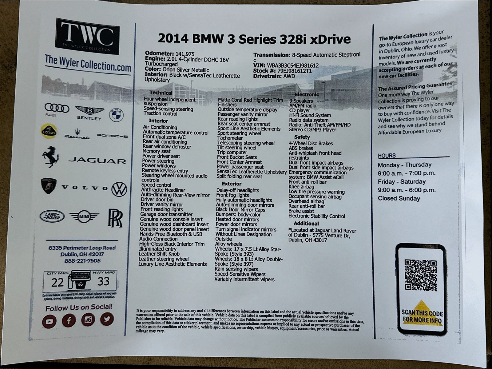 Used 2014 BMW 328i xDrive Sedan AWD/4WD image 45